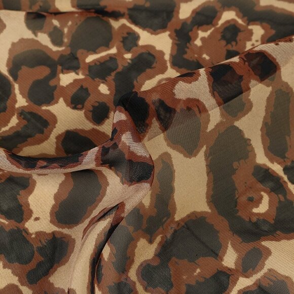 Multicolor Women's Street Leopard Print Scarf - Picture 3 of 3
